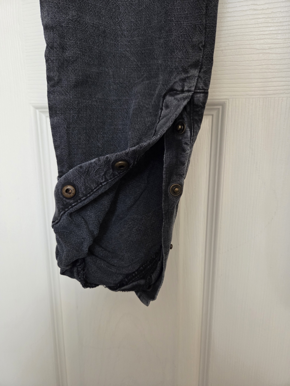 Free People Washed Black Cropped Ankle Jeans - Picture 5 of 12